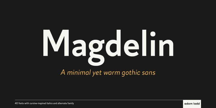 Magdelin Alt Font preview
